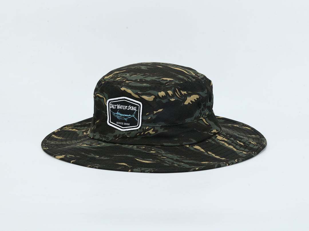 Marlin Wordmark - Tiger Camo - Bucket Hat