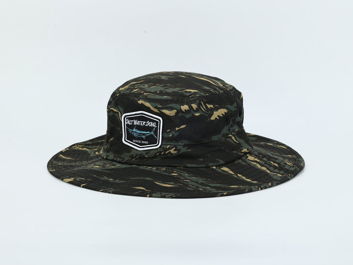 Marlin Wordmark - Tiger Camo - Bucket Hat