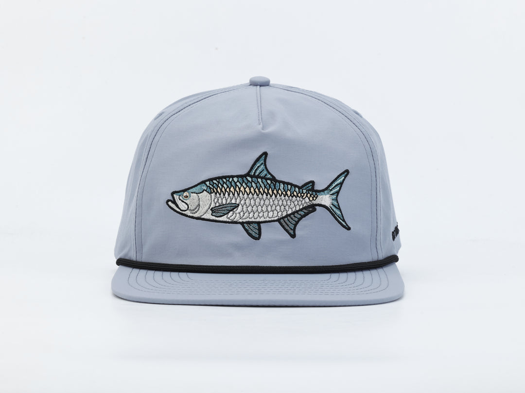 Embroidered Tarpon - Light Purple - Rope Hat