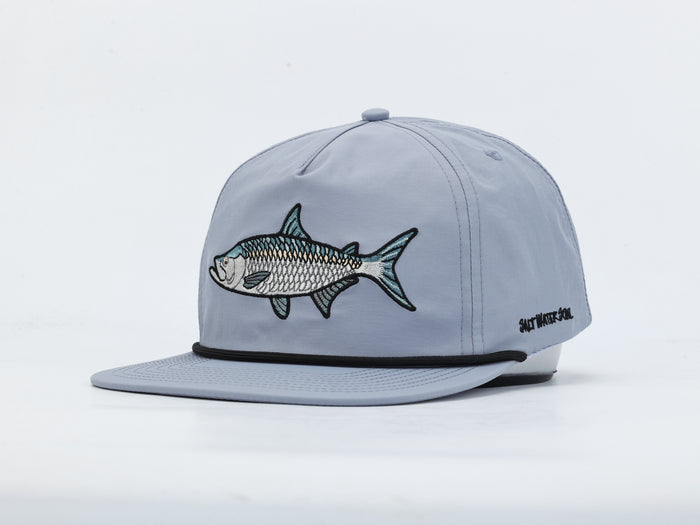 Embroidered Tarpon - Light Purple - Rope Hat