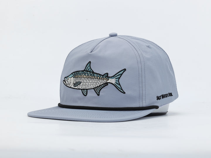 Embroidered Tarpon - Light Purple - Rope Hat