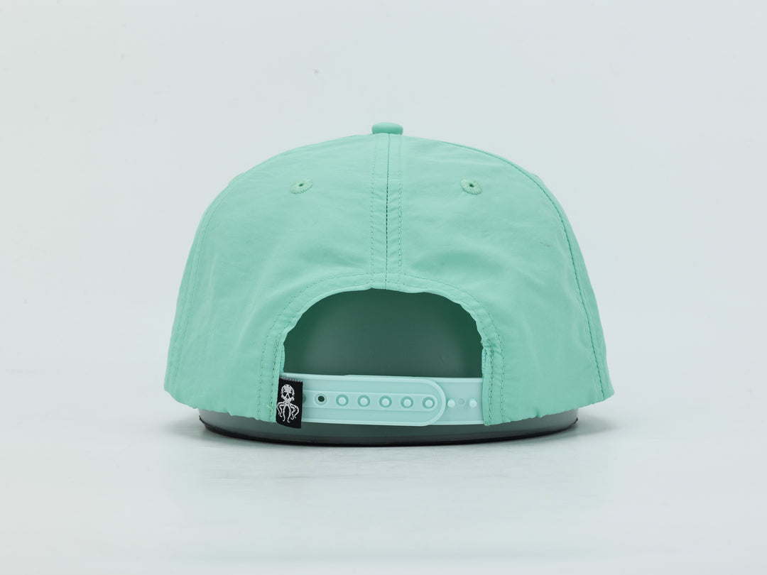 Embroidered Redfish - Light Green - Rope Hat