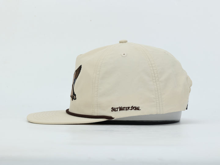 Embroidered Duck - Tan - Rope Hat