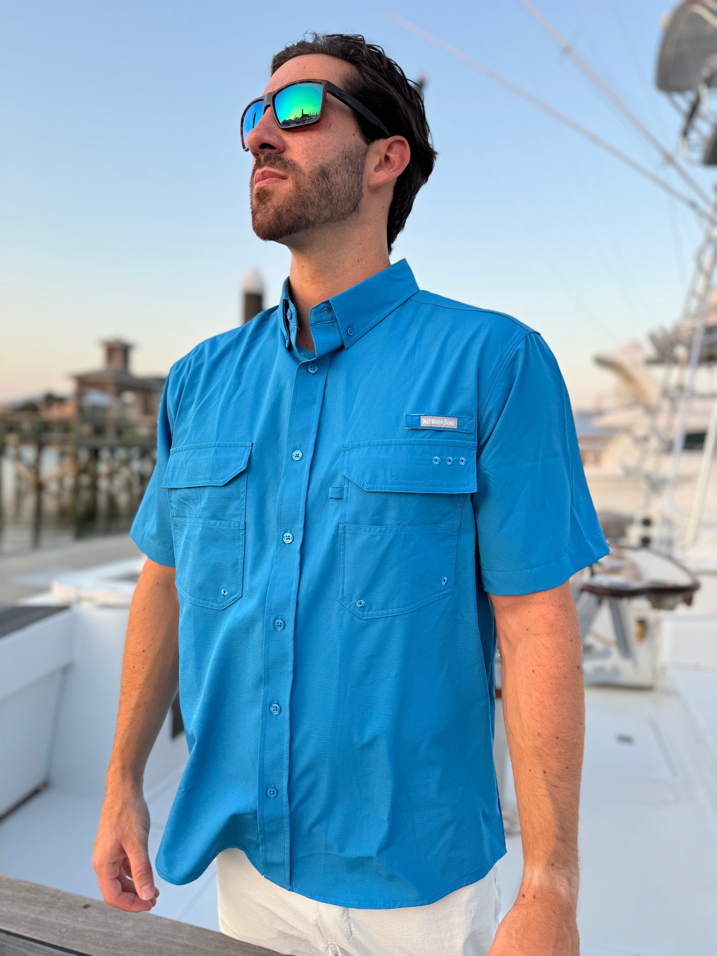 Blue Fishing Shirt