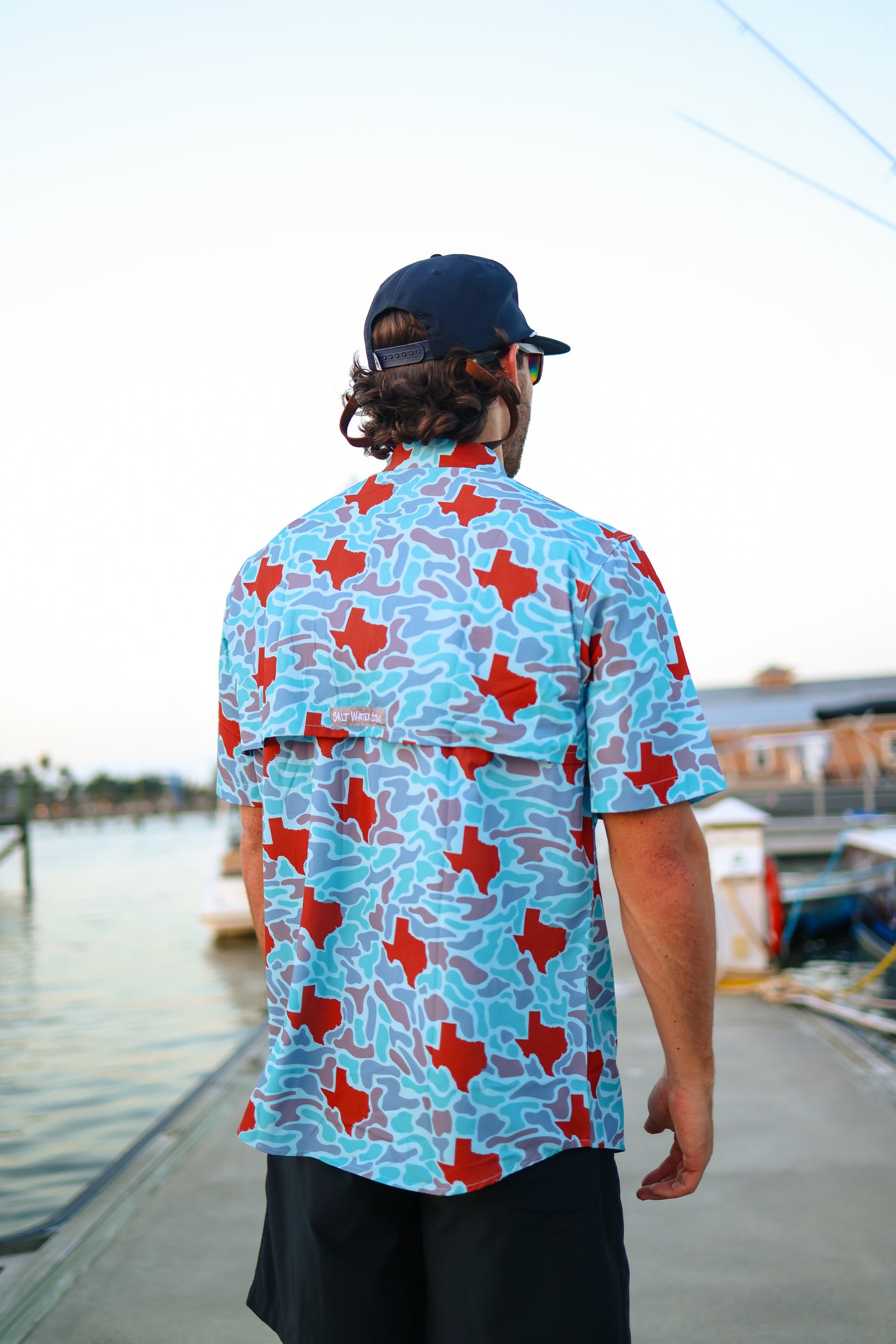 Texas Burnt Orange Camo Fishing Shirt
