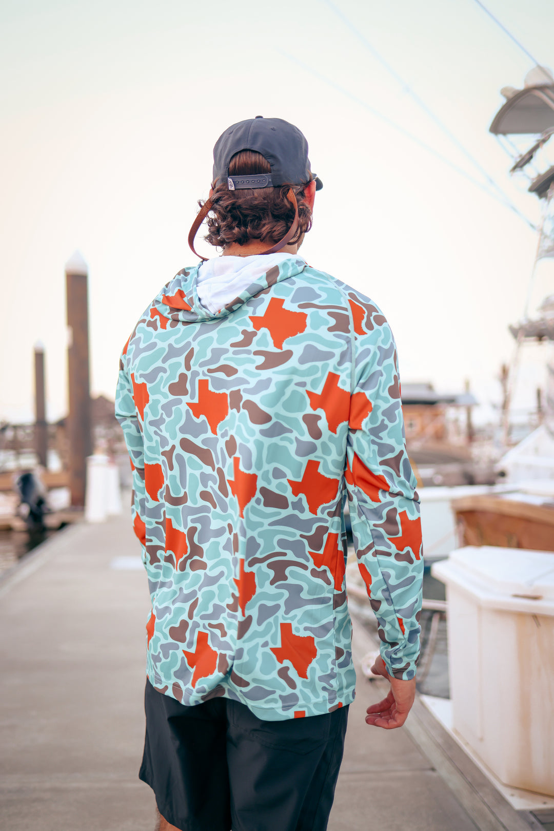Burnt Orange Texas Camo Performance Hoodie