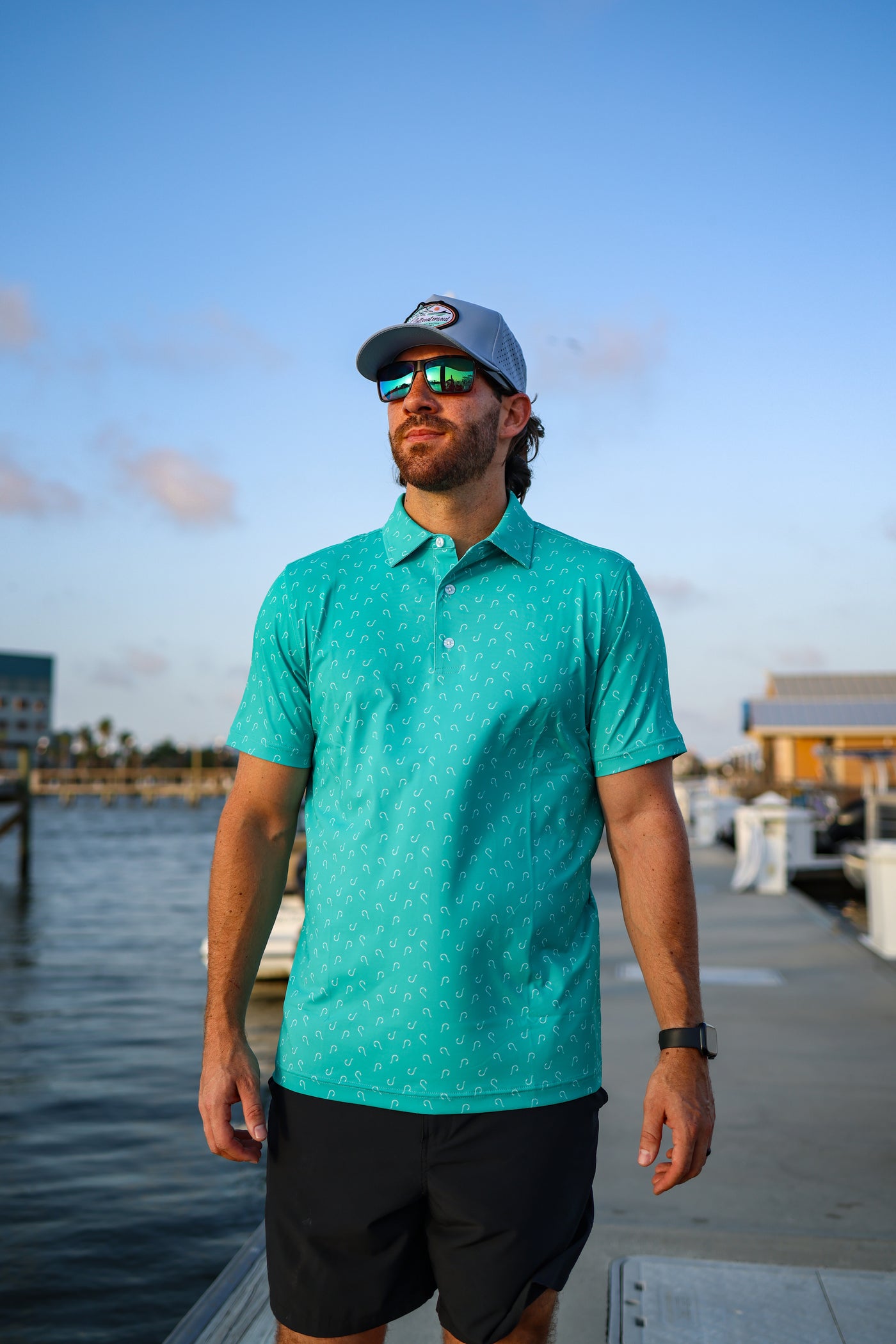 Circle Hook Polo Shirt