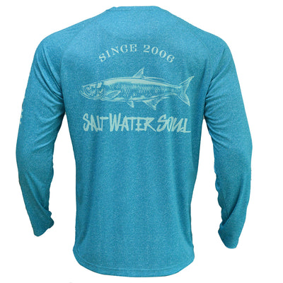 Redfish fishing camo Saltwater Custom Long Sleeve Performance Shirt, H –  Myfihu