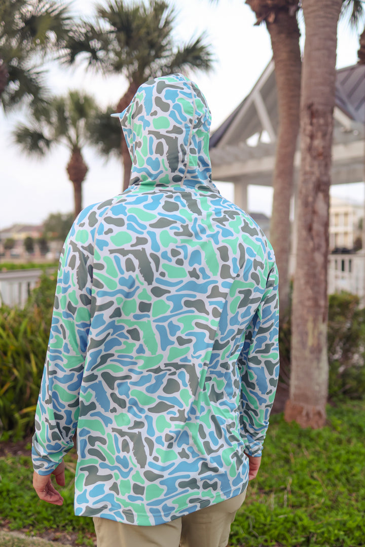 Florida Coastal Camo Performance Hoodie