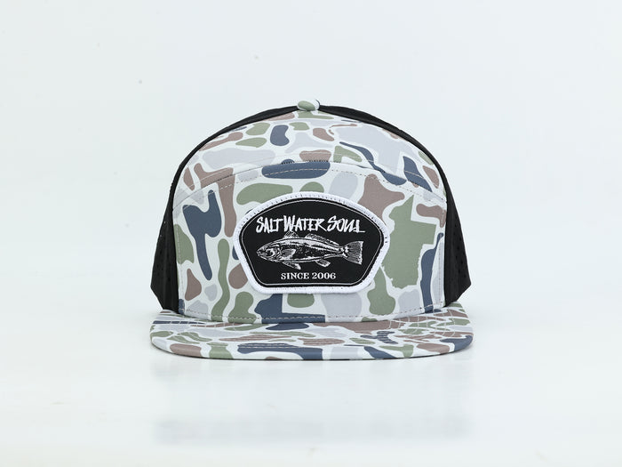 Redfish Wordmark - Texas Sand Camo - Vented Hat