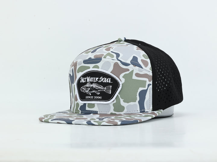 Redfish Wordmark - Texas Sand Camo - Vented Hat