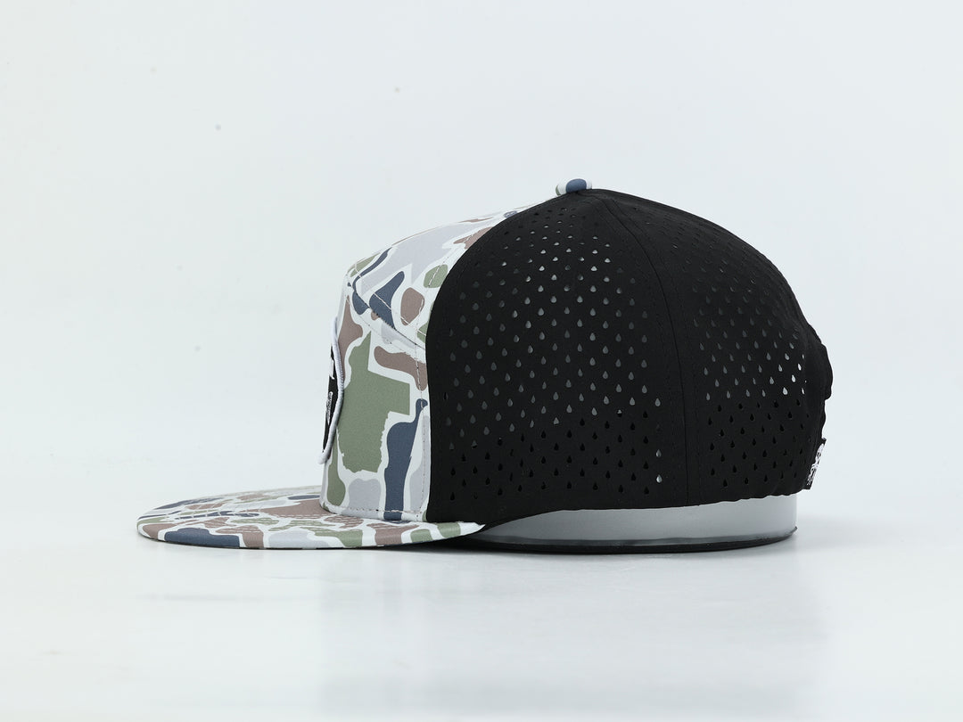 Redfish Wordmark - Texas Sand Camo - Vented Hat