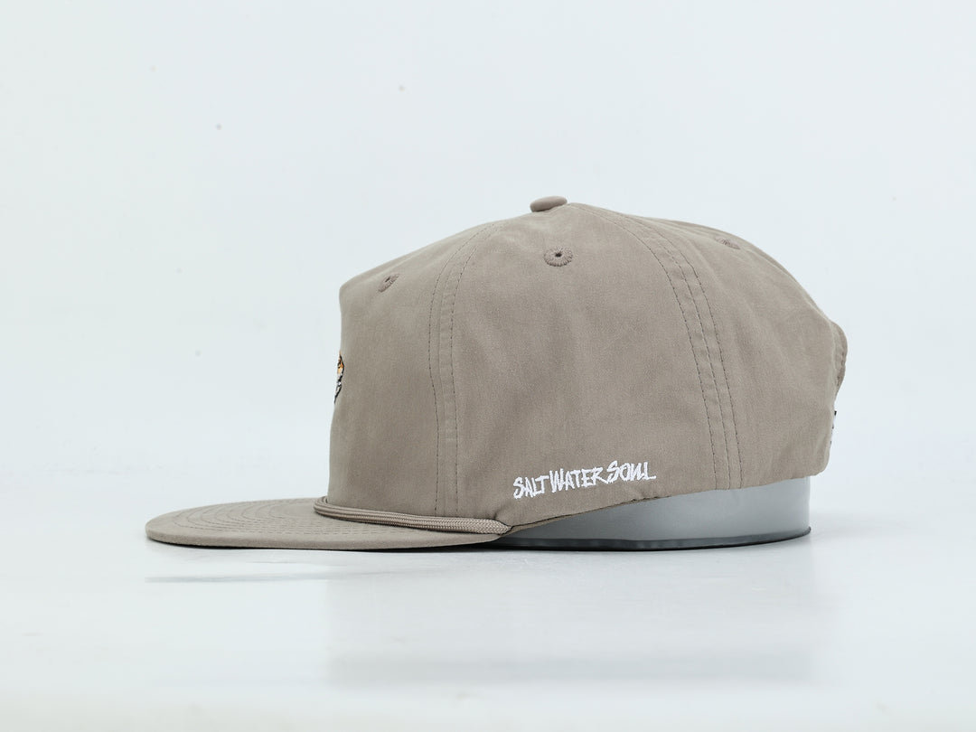 Embroidered Redfish - Stone - Rope Hat