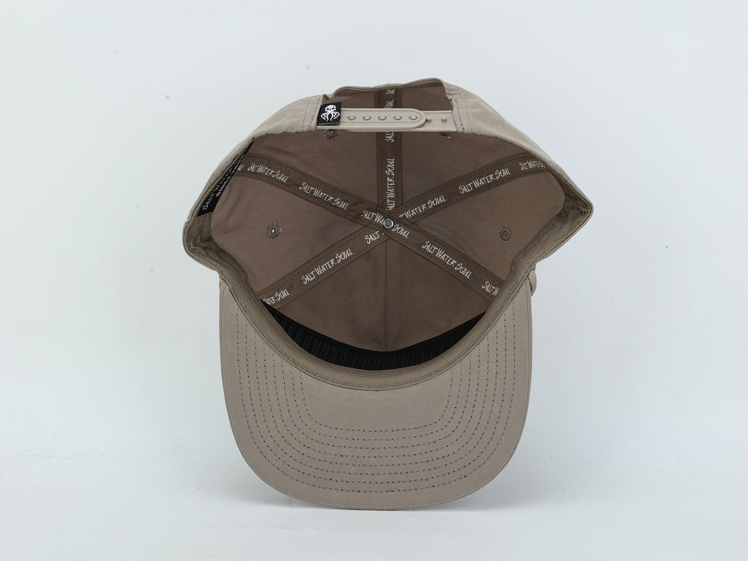 Embroidered Redfish - Stone - Rope Hat