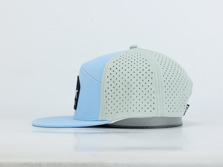 Camo Ducks - Light Blue &amp; Green - Vented Hat