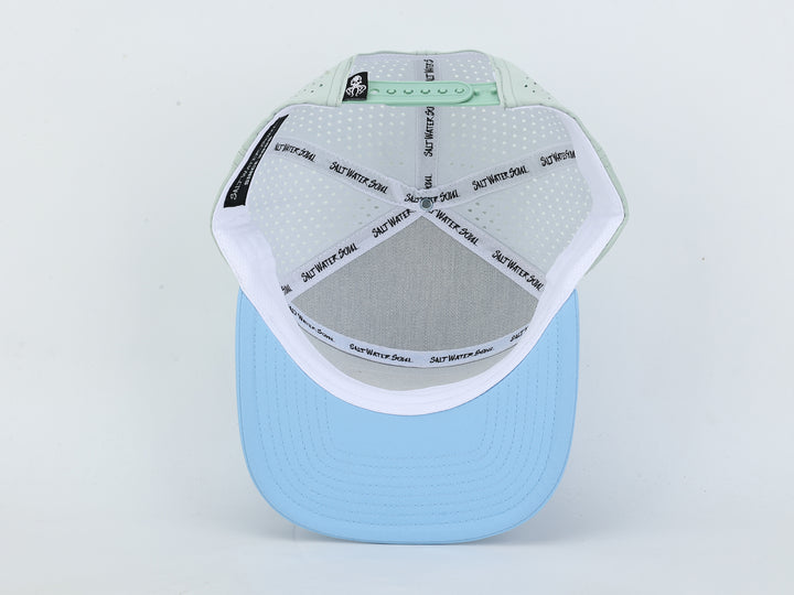 Camo Ducks - Light Blue &amp; Green - Vented Hat