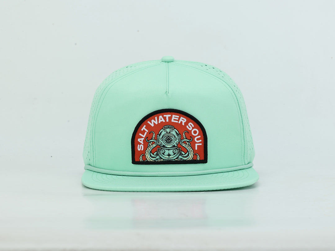 Diver Kraken - Light Green - Vented Hat