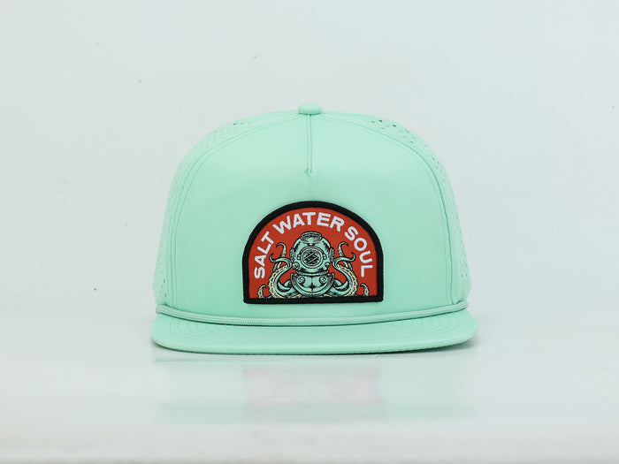 Diver Kraken - Light Green - Vented Hat