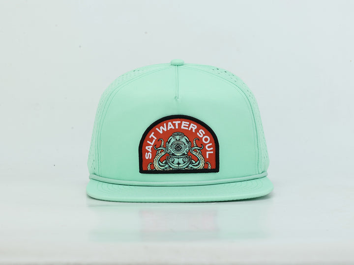 Diver Kraken - Light Green - Vented Hat