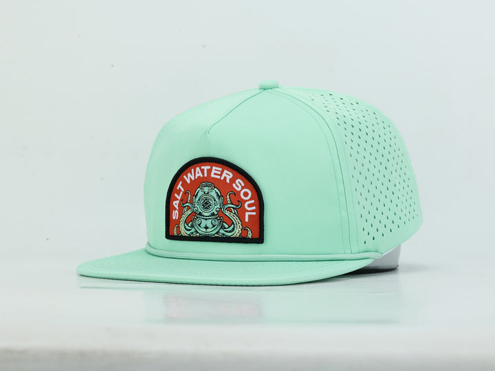 Diver Kraken - Light Green - Vented Hat