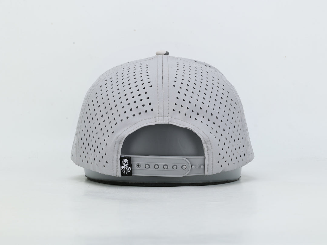 Flounder Wordmark - Fish Camo - Vented Hat