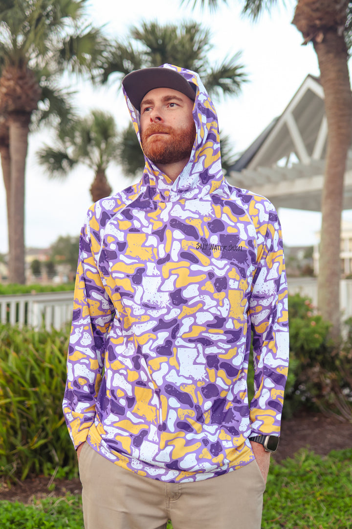 Louisiana Camo Performance Hoodie – SALTWATERSOUL