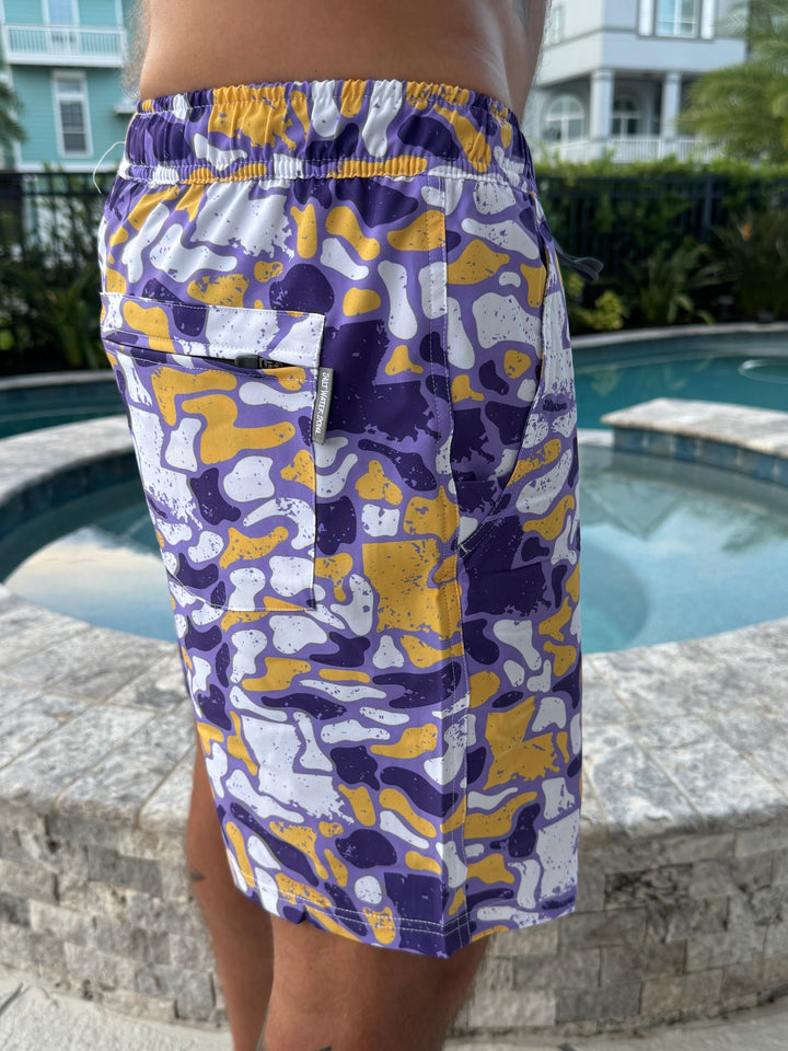 Louisiana Camo Athletic Shorts