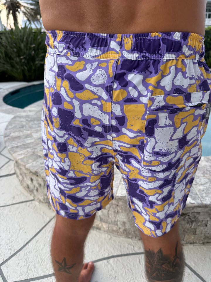 Louisiana Camo Athletic Shorts