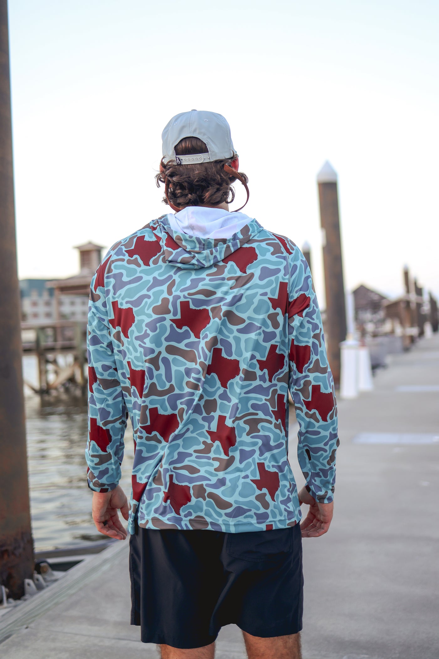 Maroon Texas Camo Performance Hoodie