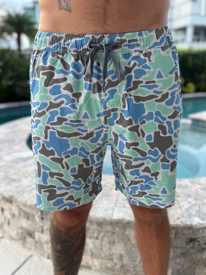 Texas Coastal Camo Athletic Shorts