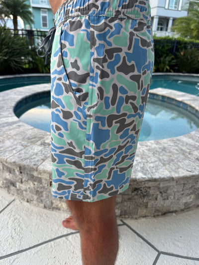 Texas Coastal Camo Athletic Shorts