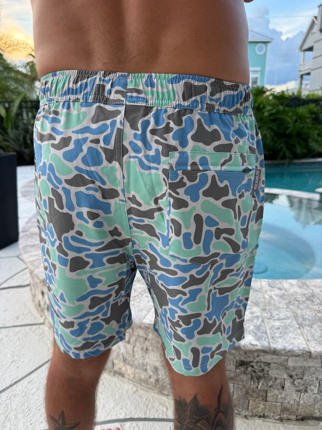 Texas Coastal Camo Athletic Shorts
