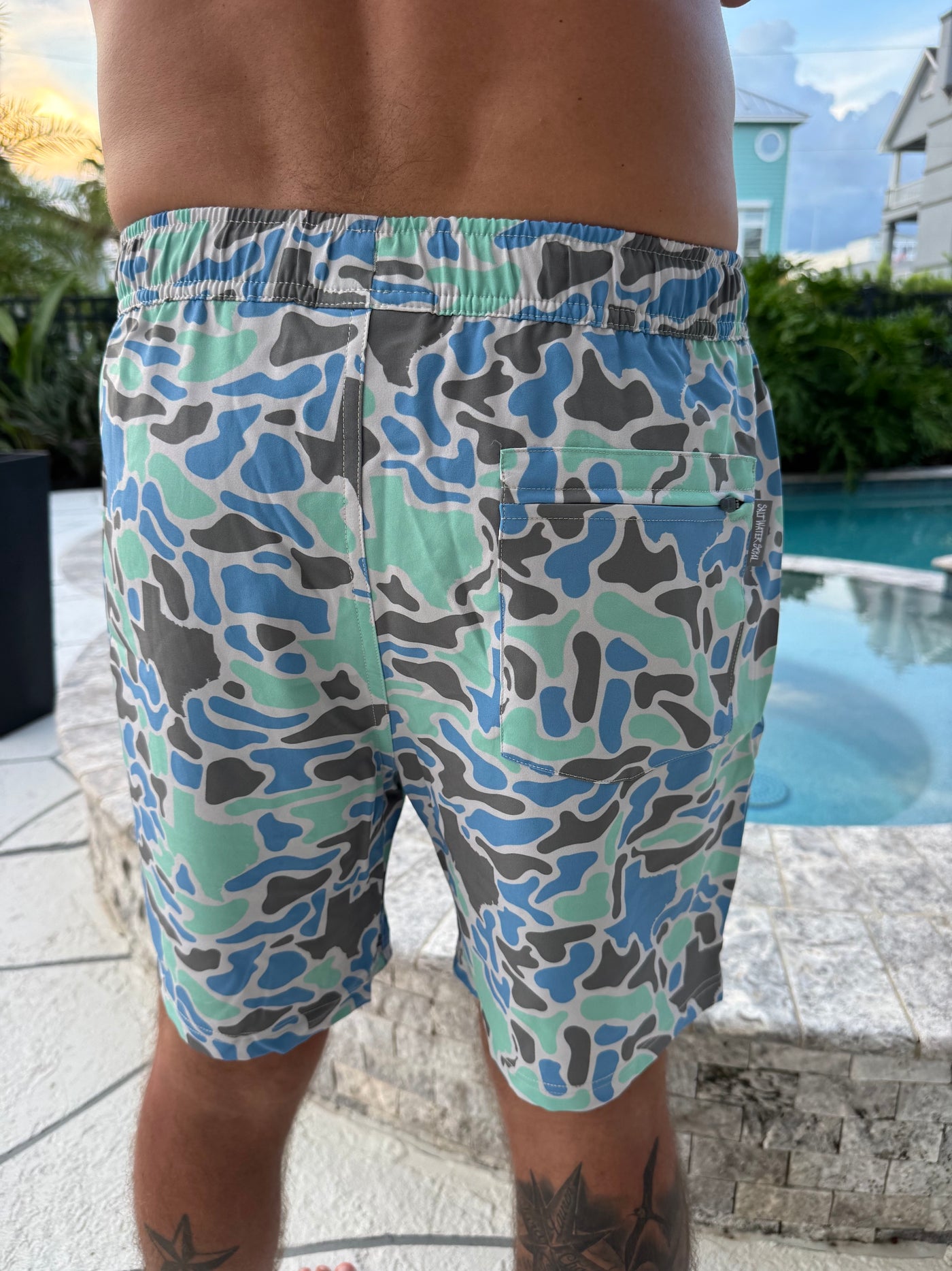 Texas Coastal Camo Athletic Shorts