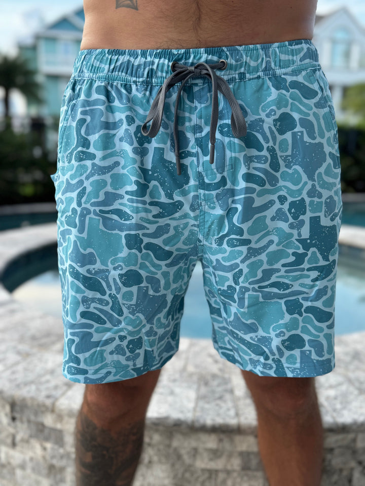 Texas Ocean Camo Board Shorts