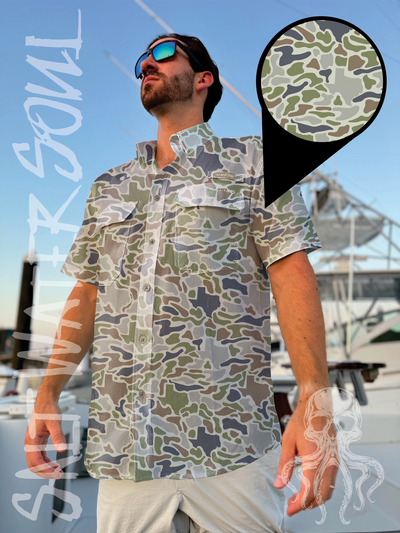 Texas Sand Camo Fishing Shirt