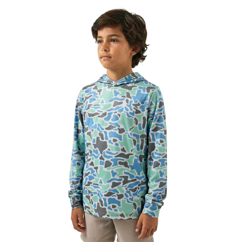 Youth Texas Coastal Camo Hoodie