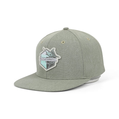Green Modern Marlin Snapback Hat