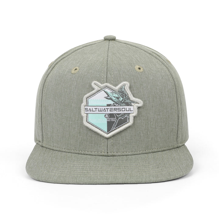 Modern Marlin - Green - Snapback Hat